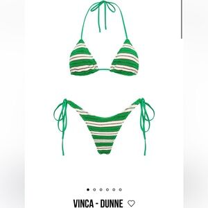 Triangl bathing suit Top worn once. Bottom: XXS never worn, tag still on.Top:Xs
